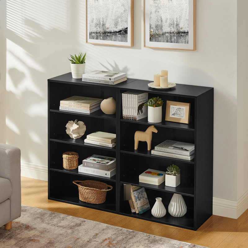 Multifunctional Cd Media Storage, 8 - Layer Double Bookcase, Detachable, 4 Shelves, High Density , Storing Adjustable Cabinets, Material, Long Term Use