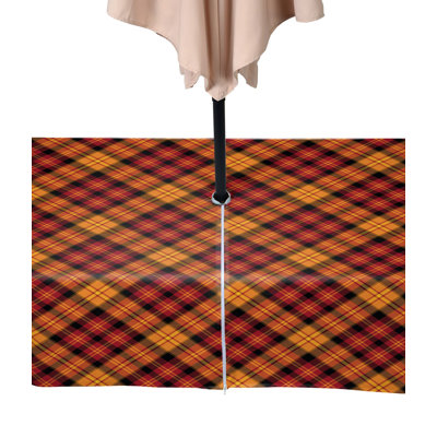 Fall Harvest Plaid Water Repellent Tablecloth
