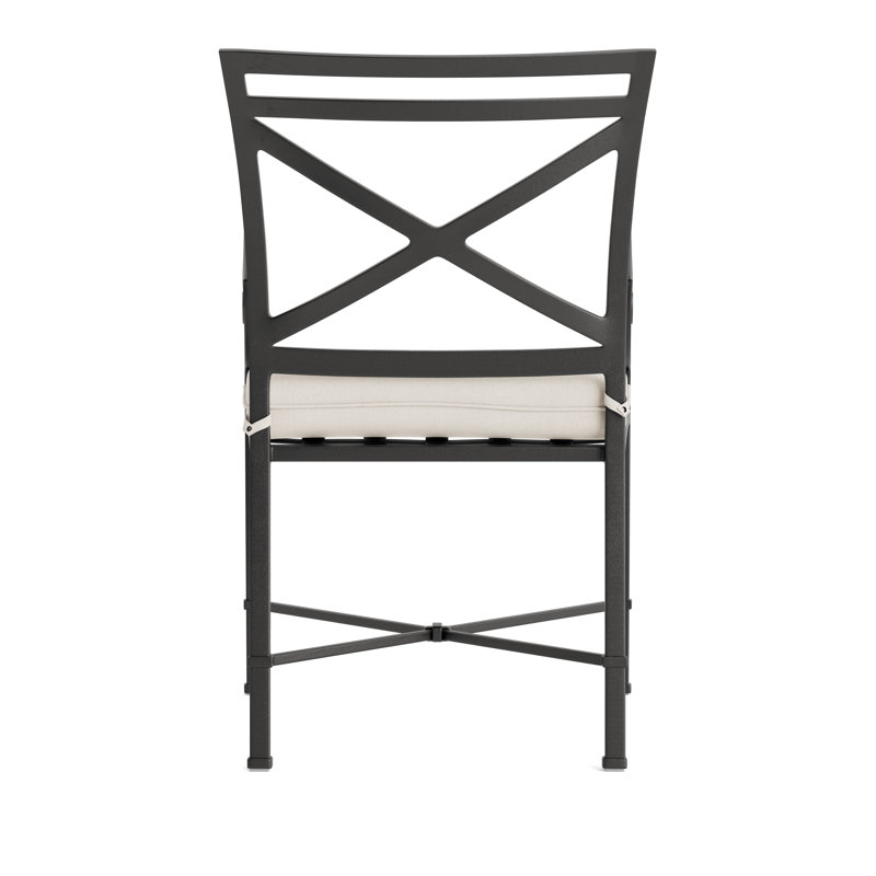 Venetian Outdoor Lounge Chair, Fusion Natural, Textured Pewter