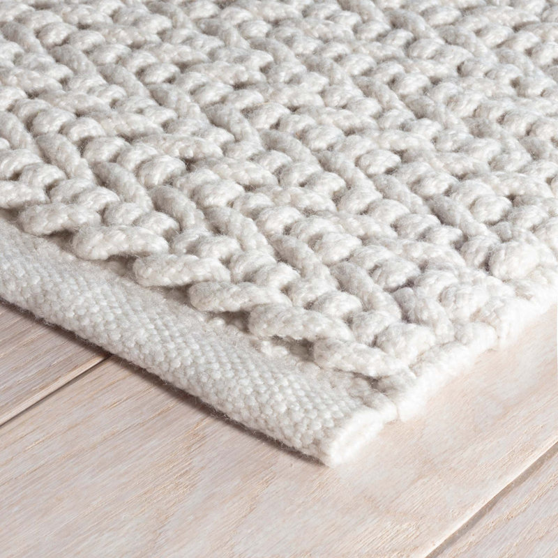 Veranda Ivory Handwoven Performance Rug, Runner 2'6" x 8'