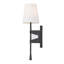 Applique murale haute en nickel brossé 1 lumière 19,5 po Jeydi-1616956790