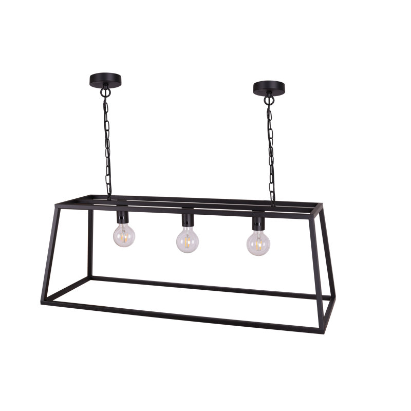 Reynoso 3 - Light Matte Black Kitchen Island Pendant