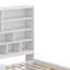 Lit de jour en bois avec trois tiroirs, bureau, tablettes et lumières-1458837929