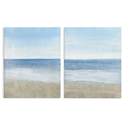 Coastal Seafoam Beach Waves Soft Tide Landscape