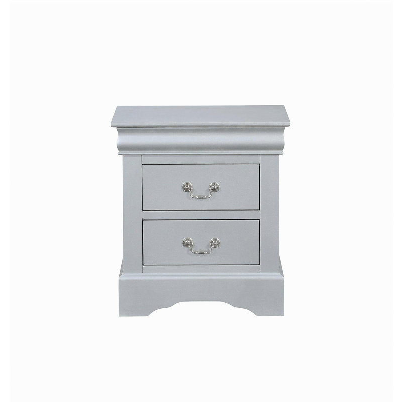 Table de chevet Louis Philippe, Gris argenté