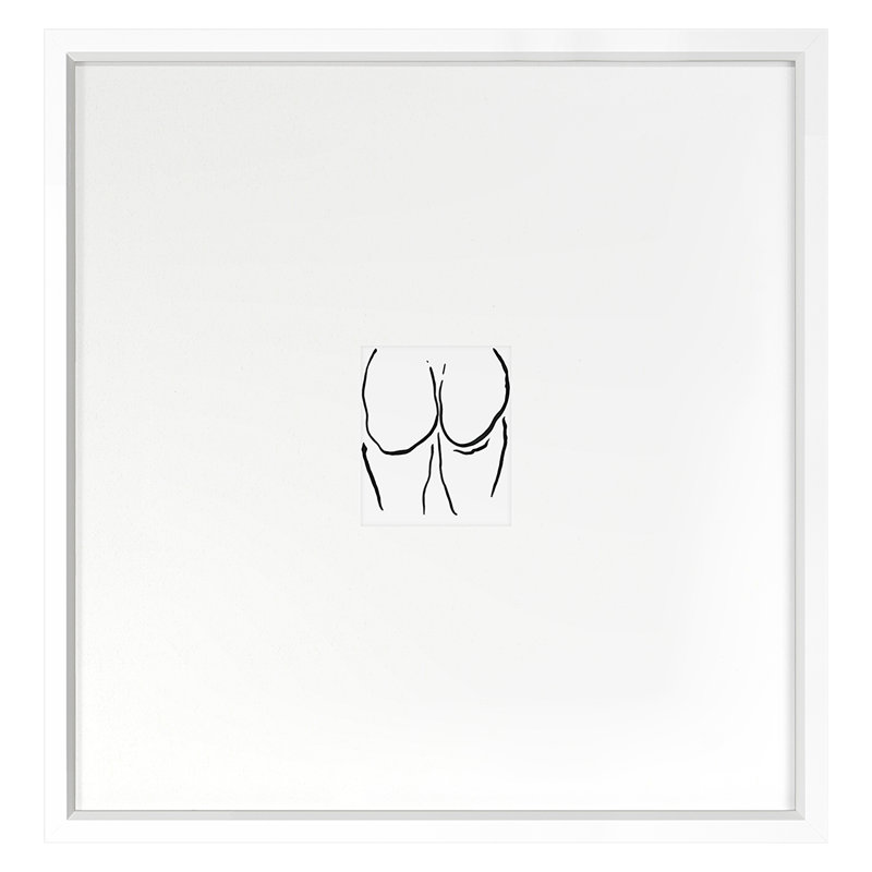 Booties 3 Print by Kate Roebuck, White Framed