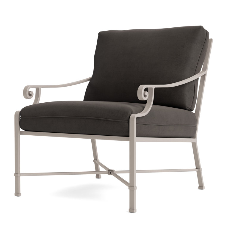 Venetian Outdoor Lounge Chair, Fusion Charcoal, Dove Smooth