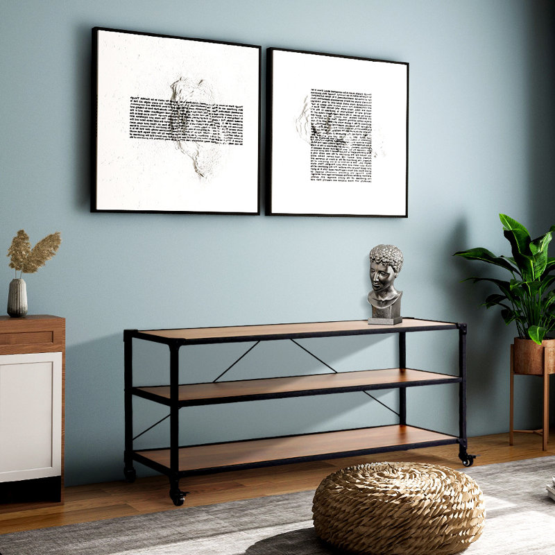 58cm H x 120cm W Iron Bookcase