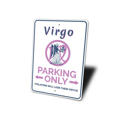 Virgo Parking Aluminum Sign