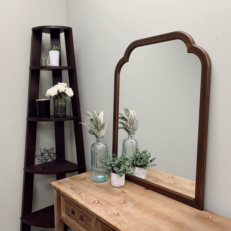 Miroir de coiffeuse encadré, Coucher de soleil doré
