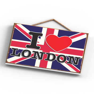 I Love London - Print on MDF