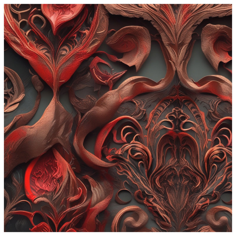 Couvertures complexes à motif floral rouge, 60in W x 80in H