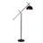 Elysian Black / Chrome Contemporary Geometric Floor Lamp