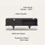Remy Modern Solid Wood Fluted Coffee Table with Storage
