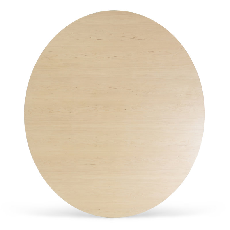 Williams Single Coffee Table, 18" H x 54" W x 46" D, Yellow, Maple