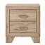Table de chevet 2 tiroirs Natural