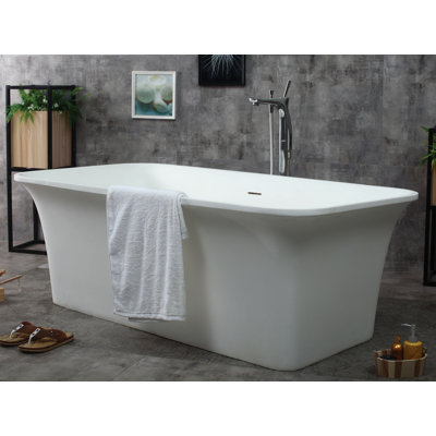 67'' x 35.6'' Soaking Resin Bathtub