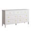 Commode moderne 7 tiroirs avec poignées dorées Dezmand Porter-352075806