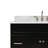 Partham 43'' Single Bathroom Vanity with Carrara Marble Top-67491840