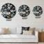 Fleurs rétro I - horloge murale traditionnelle-60281635