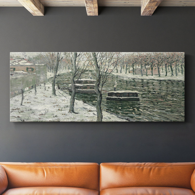 Série paysage - CCXCVII - Toile tendue avec châssis - Prêt à être accroché, H 20 po x l 50 po