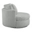 Fauteuil demi-tonneau surdimensionné Mindy