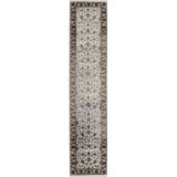 Hand-Knotted High-Quality Ivory and Cream Runner