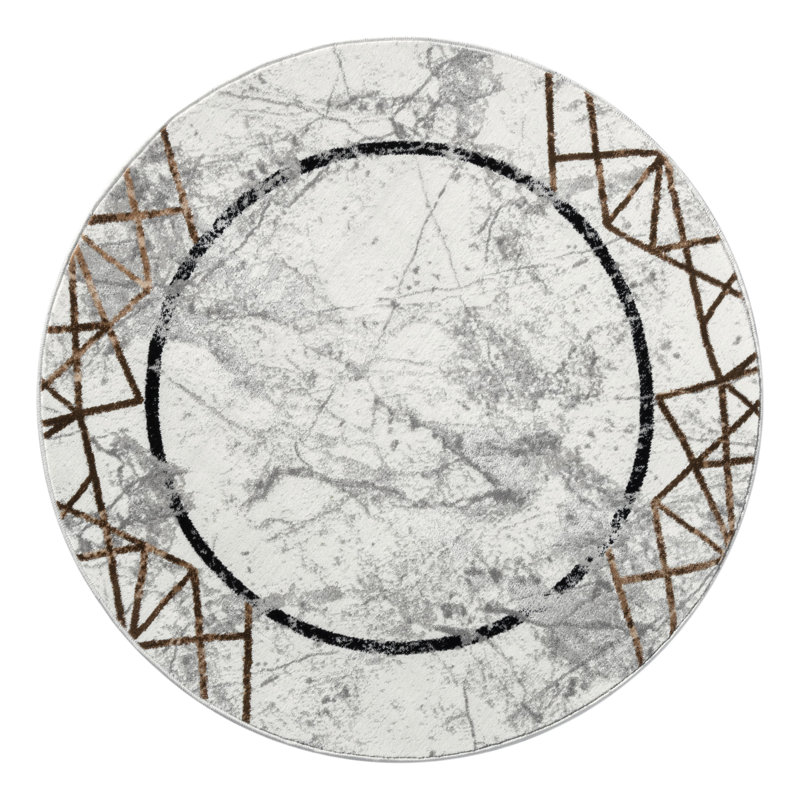 Vladya Abstract Border Area Rug, Rectangle 10' x 14'