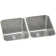 Lustertone 31.25" L x 20" W Double Basin Undermount Kitchen Sink with Perfect Drain