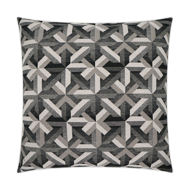 Edifice Pillow Cover & Insert, Onyx, Square 20"