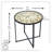 Chronique Side Table With Clock Top, 18"