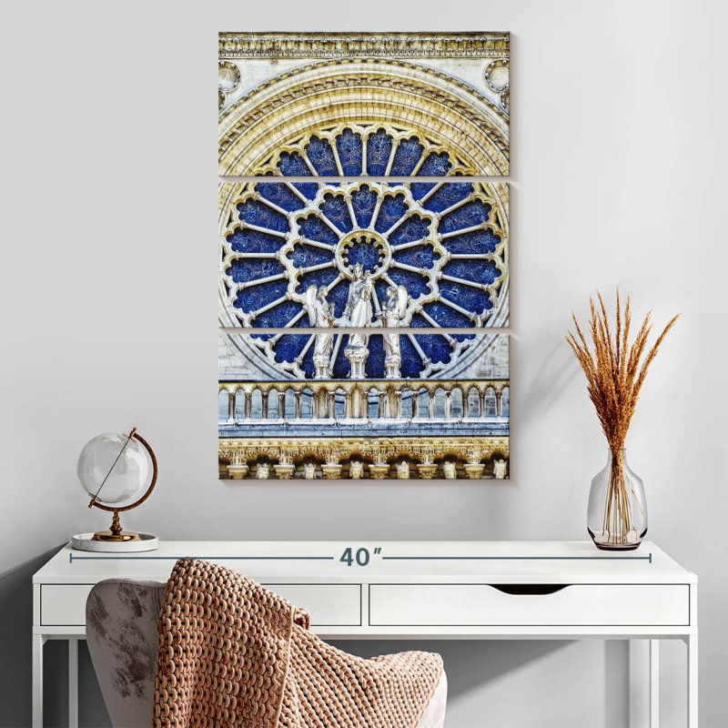 Lilie Notre Dame Cathedral Statues, 32" H x 20" W
