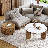 Modern 2 Piece Round Nesting Coffee Table Set With Drawer