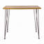 Table de bar industrielle en bois et métal