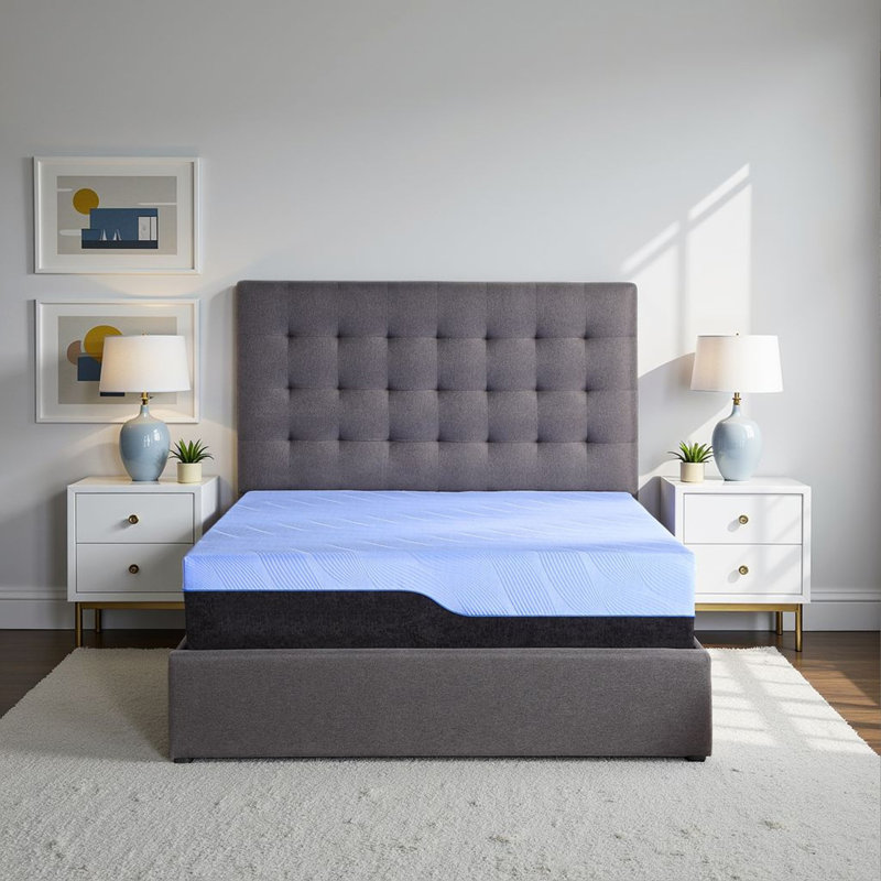 Refresh 12 Inch Hybrid Cooling Gelcare Memory Foam & Fast Responding Latex Foam And Coil Kids Mattress, Twin Size, Twin