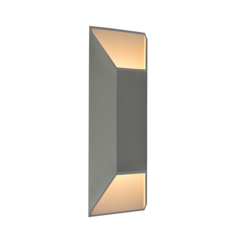 Cassin LED Wall Light, 20" H x 7" W x 3.75" D, Silver