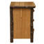 Table de chevet à trois tiroirs Fireside Lodge Hickory Log XL - Cannelle-448274296