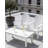 3-piece Hdpe Adirondack Patio Furniture Set - 2 Stackable Chairs & Large Side Table, All-weather, Wood-grain Finish-2014205021