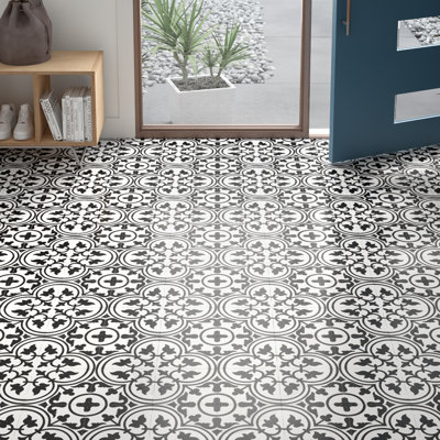 Carreau de ciment à motif pour mur et plancher 8 po x 8 po Casa