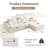 "110" L-Shaped Sectional Sofa-1532371241-1532371238