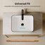DeerValley 475 x 375 x 130mm White Ceramic Rectangular Countertop Basin Bathroom Sink