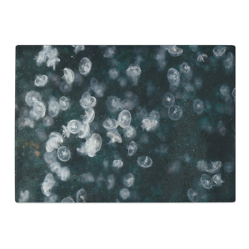 Jellyfish Vol.4 Painting Chopping Board, 0.4cm H x 20cm W x 28.5cm L