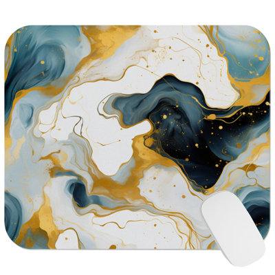 Abstract Brush Strokes XI Modern Gaming Cute Office Laptop Desk Pad Gift Mat Square Rectangle Non-Slip Mousepad