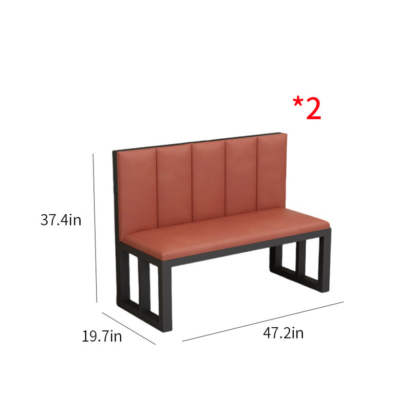Banc rembourré en similicuir restaurant Cafe Cafe