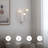 VidaLite Breeze 3-Light Matte White Wall Sconce, Wall Lamp In Modern Coastal Style With Opal White Glass Shades, Included G9 LED Bulbs, Unique Textured Design