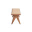 Rattan Bench With Natural Finish For Patio And Garden