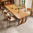 Burlywood Rectangular Solid Wood Dining Table-217827177