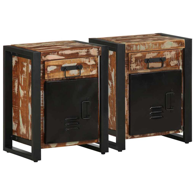 Smethwick 40cm W Iron Bedside Table