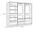 Dee Modular Closet System, 2 Clothing Racks, 2 Drawers, 6 Shelf, Wood