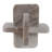 Decorative Marble Knot Sculpture Figurine for Home Decor - Contemporary Geometric Statue Decorative Object for Console Table Styling - White & Tan-860764317